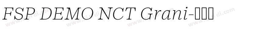 FSP DEMO NCT Grani字体转换 FSP DEMO NCT Grani字体转换